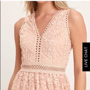 garden dreams blush lace tiered maxi dress